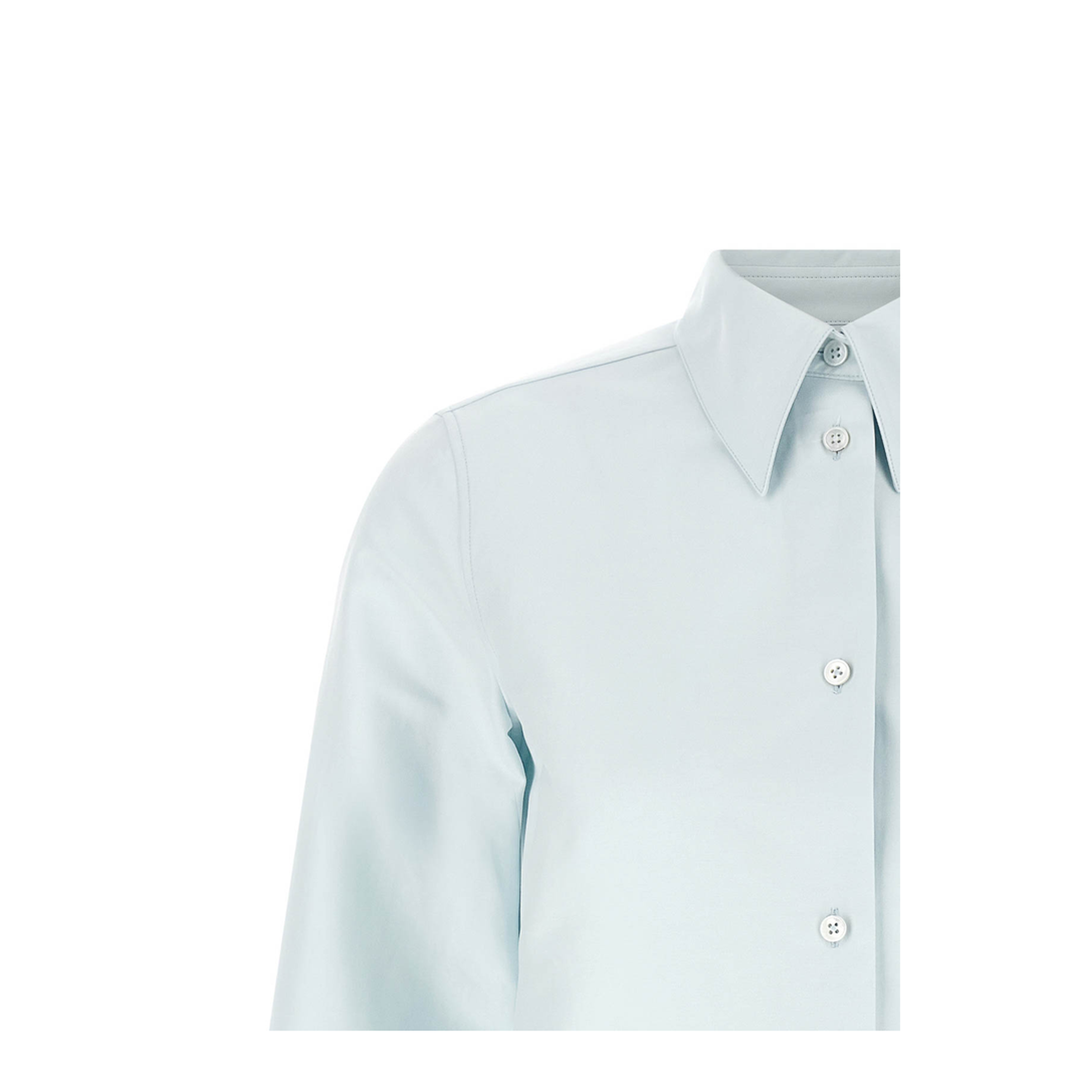 Pointed Collar Shirt Blue