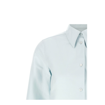 Pointed Collar Shirt Blue