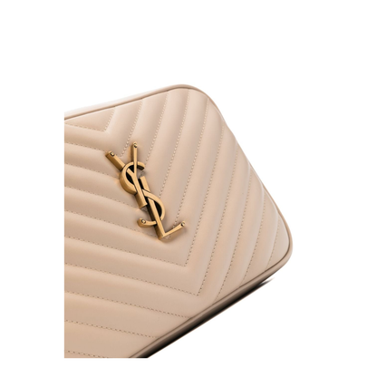Lou Calfskin Crossbody - Dark Beige