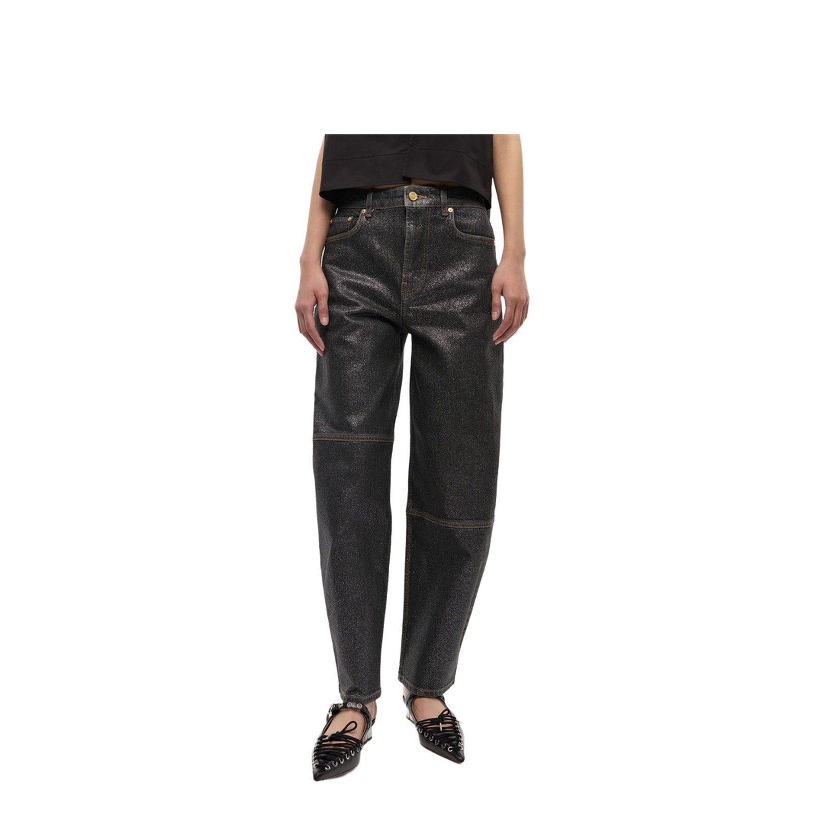 Organic Cotton Denim Jeans - Black