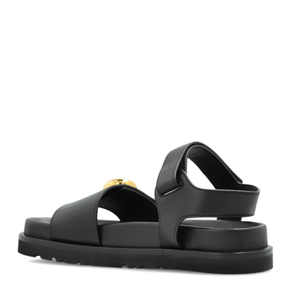 Pebble Slide in Soft Calfskin Black