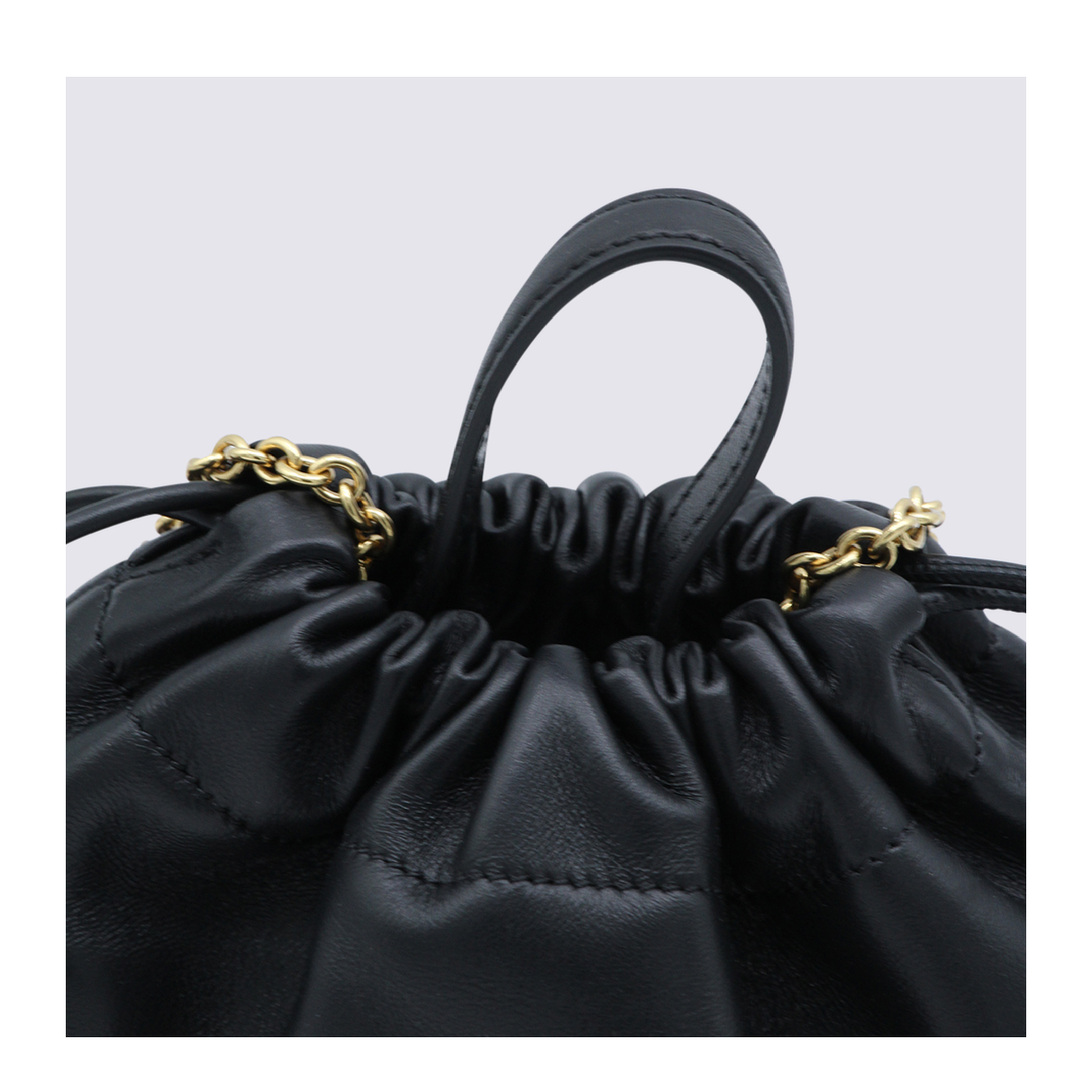Icons Mini Lambskin Shoulder Bag - Black