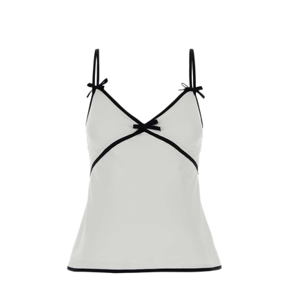 MAYFEYR - Moschino - White Crepe Top - A080255330001