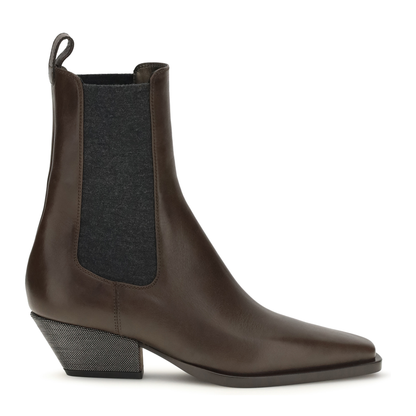 MAYFEYR - Brunello Cucinelli - Leather Ankle Boots - MZSLC3050P