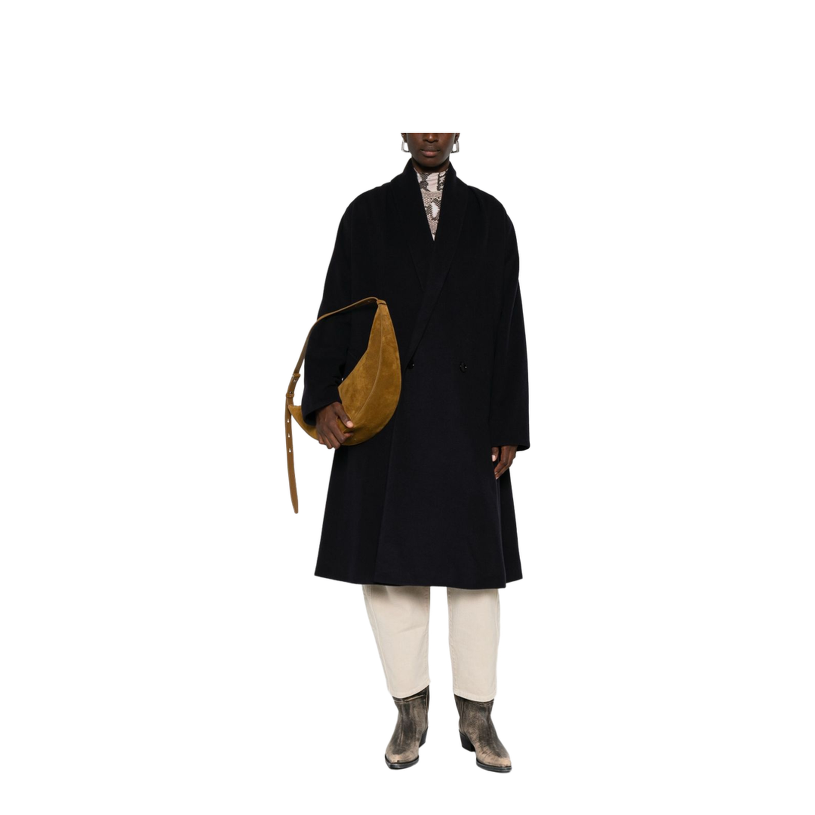 Double-Breasted Silk-Nylon Jacket