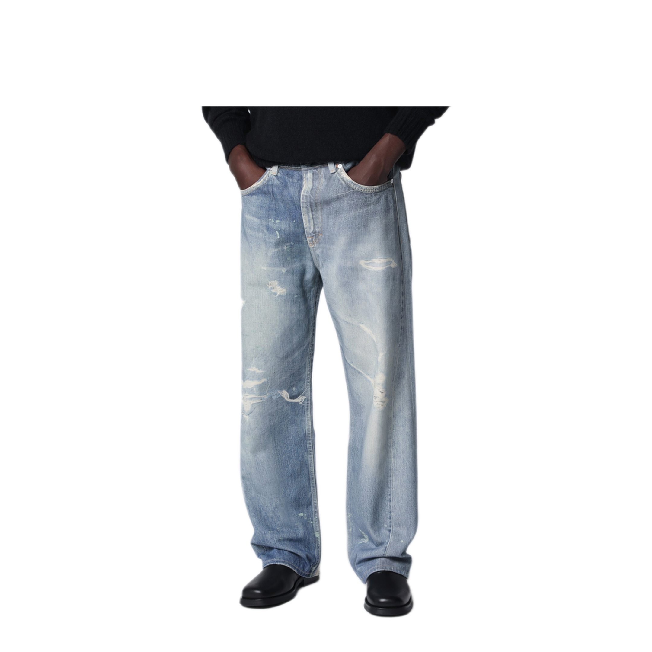 MAYFEYR - Our Legacy - Light-Wash Distressed Jeans - M4205TDDDEDP