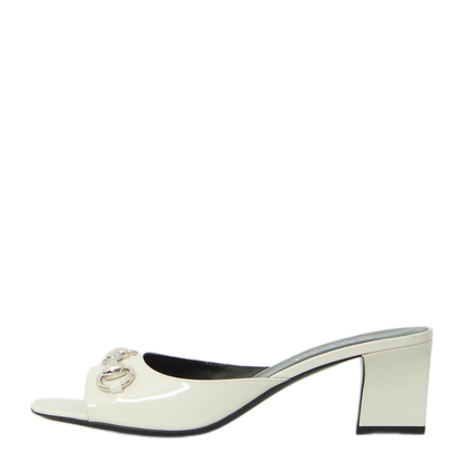 MAYFEYR - Gucci - White Bamboo Signora Mules - 870732CLG009214
