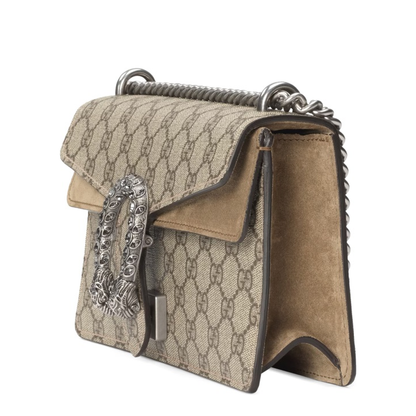 Dionysus Canvas Wallet On Chain - Beige