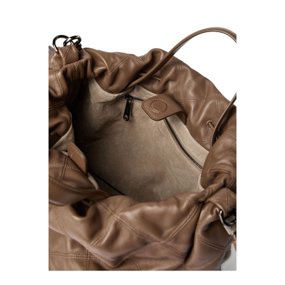 Nappa Mellow Large Shopper Bag in Chocolate