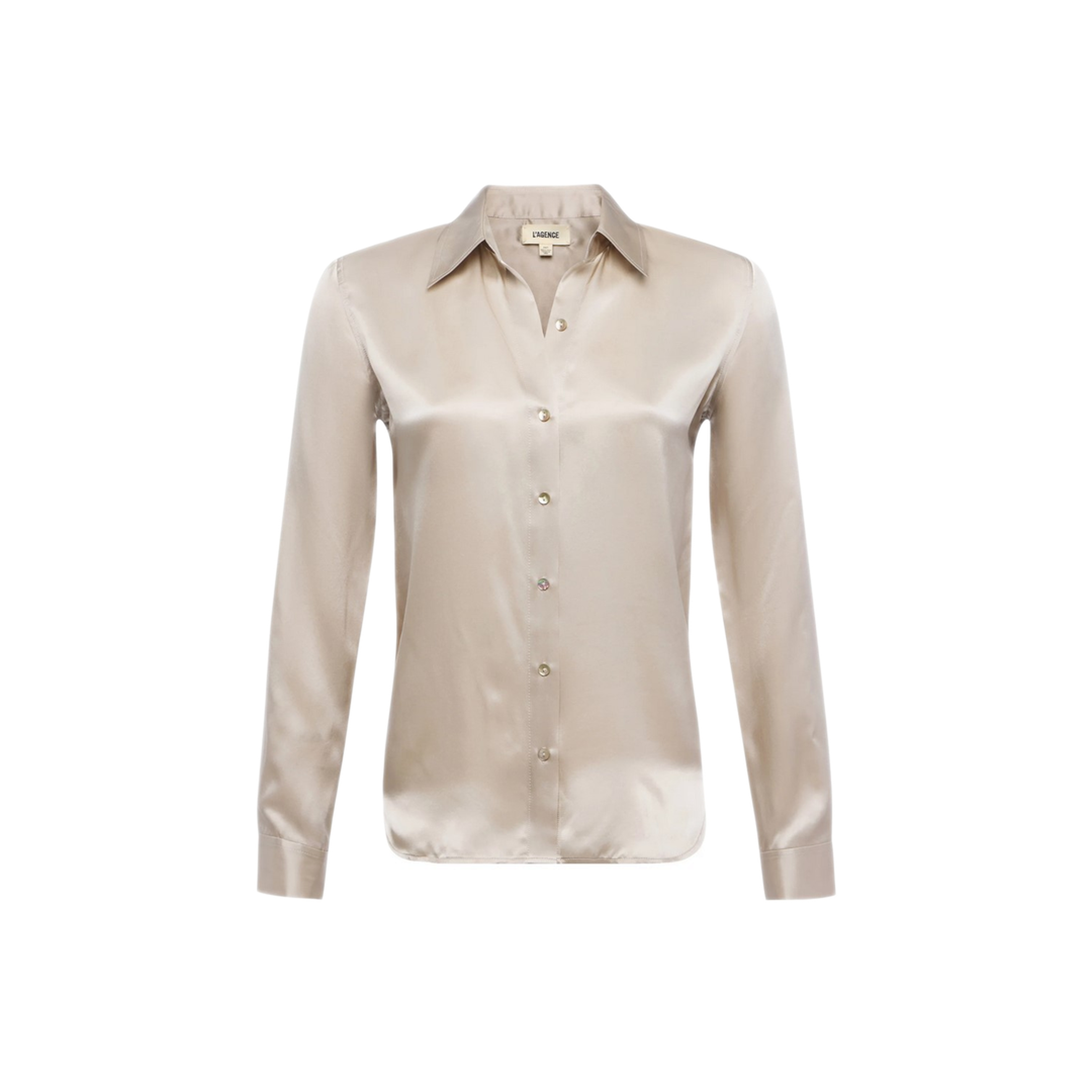 MAYFEYR - L'AGENCE - Grey Silk Shirt - 40223CLZSMKE