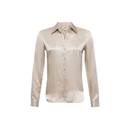 MAYFEYR - L'AGENCE - Grey Silk Shirt - 40223CLZSMKE