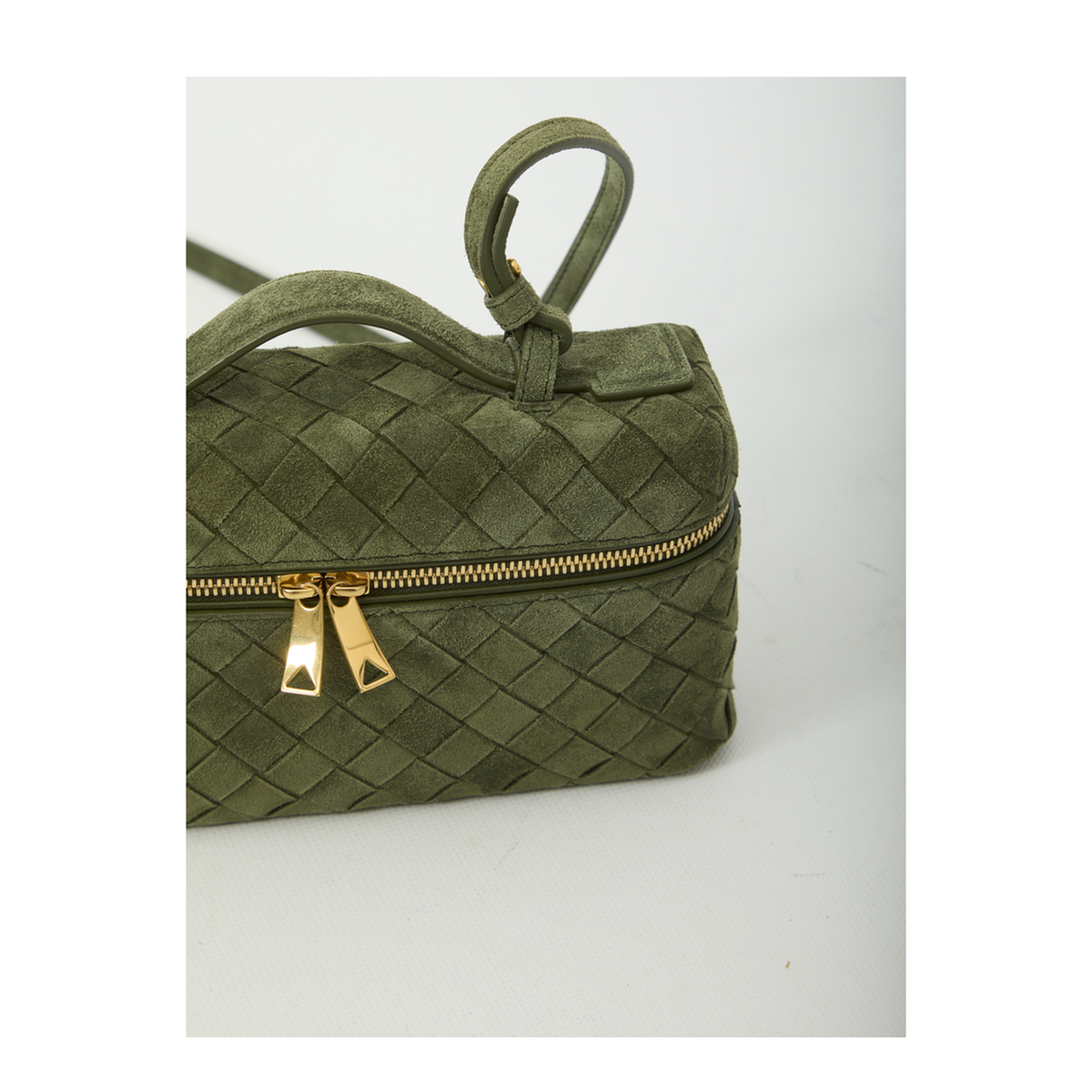 MAYFEYR - Bottega Veneta - Green Tweed Bang Bang Bag - 789109V5ZZ13785