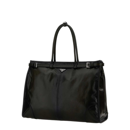 Dark Green Leather Bonnie Shopping Bag