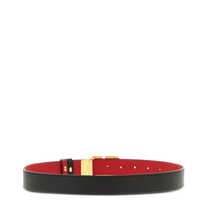MAYFEYR - Valentino - Vlogo Signature 30 Reversible Shiny Leather Belt - WT0SQ3IYR0SM