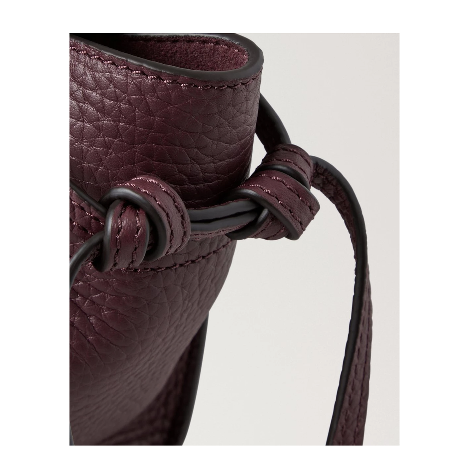 Leather Shoulder Bag With Logo