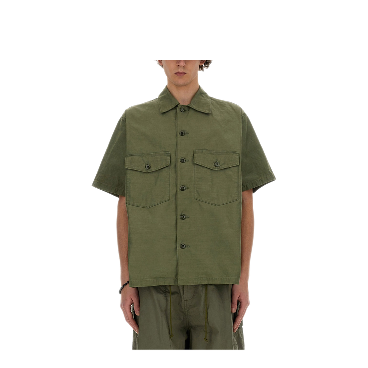 MAYFEYR - Needles - Cotton Shirt - OT215AOLIVE