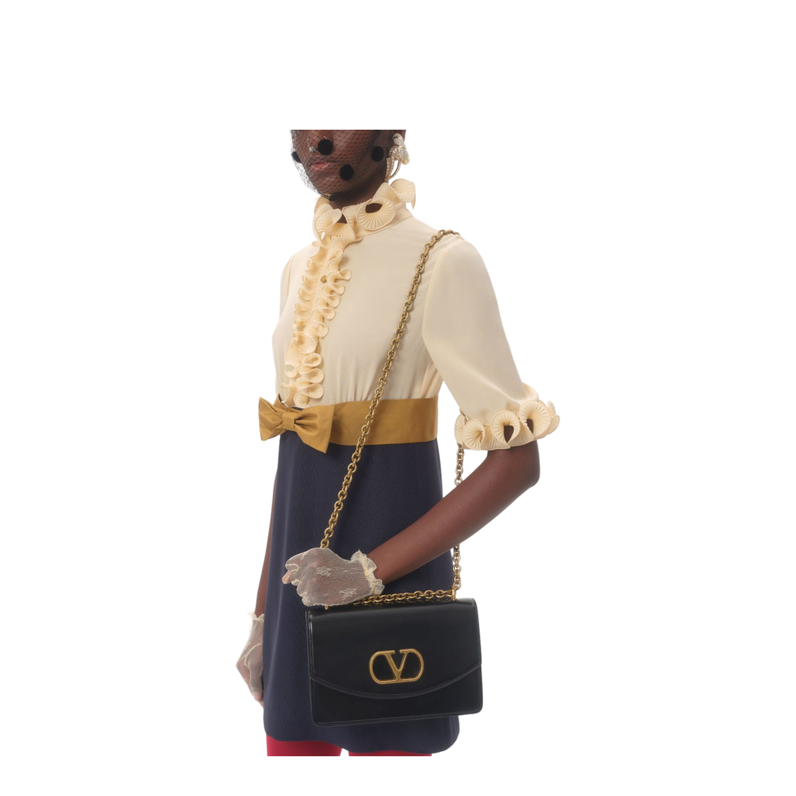 Crepe de Chine Short Dress
