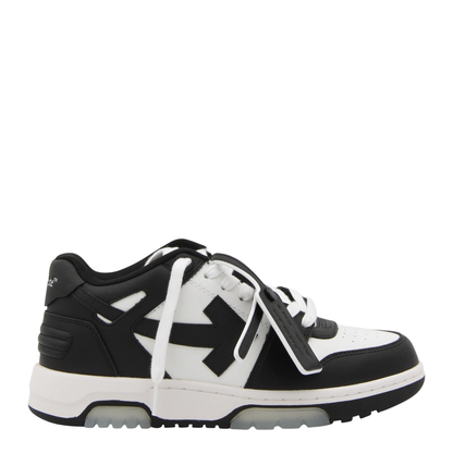 Out Of Office Leather Sneakers - Black