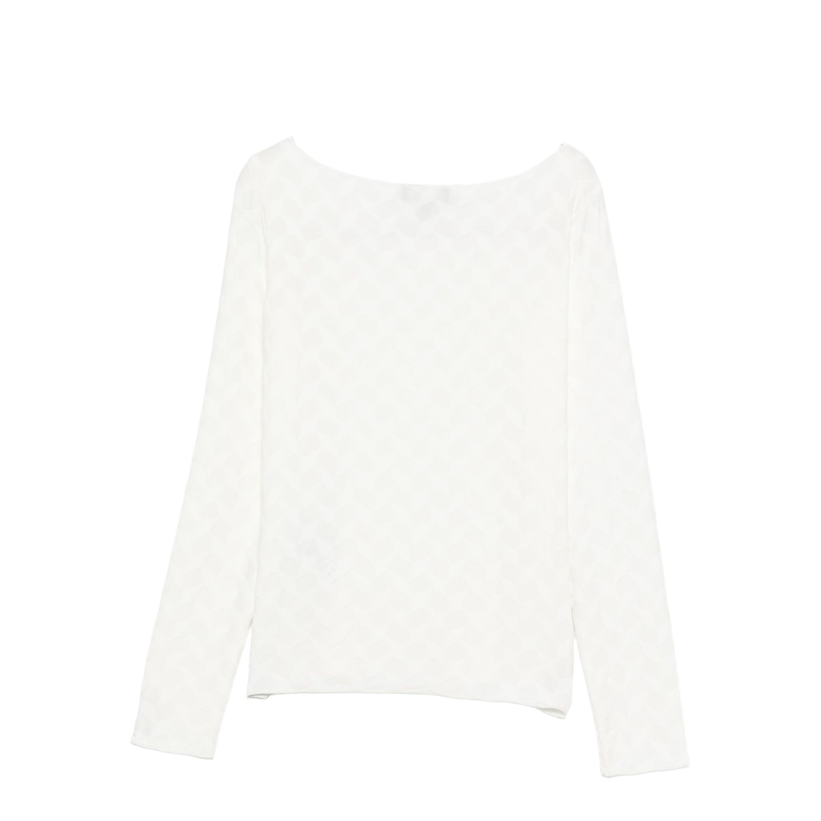 Jacquard Jersey Jumper with a Geometric Pattern