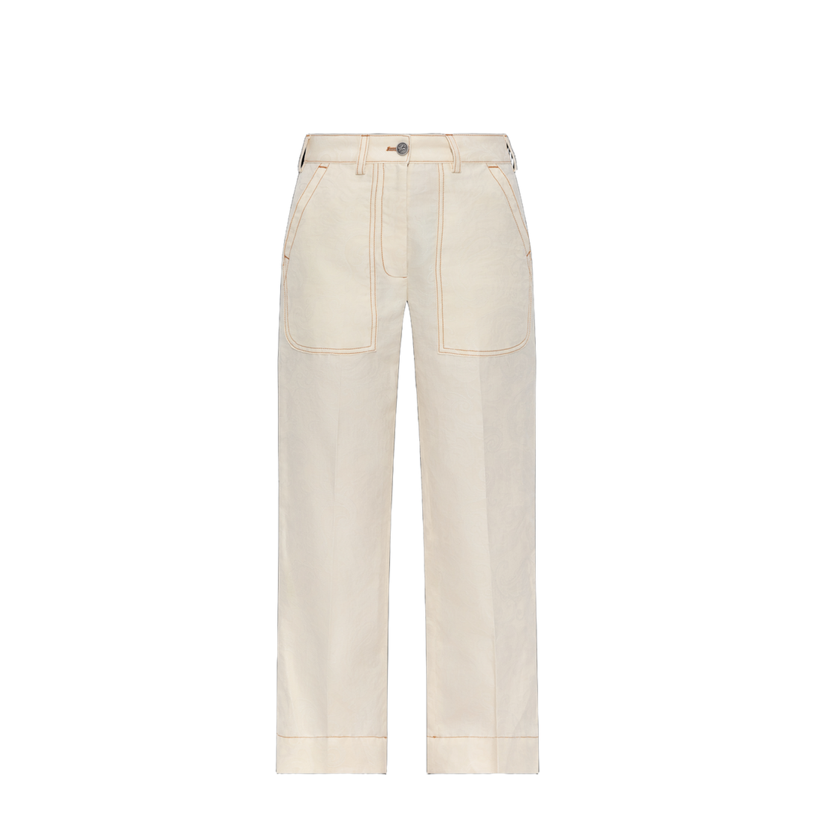 Trousers with Contrasting Stitching