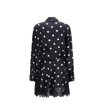 MAYFEYR -  - Polka Dot Lace Dress With Drawstring - 2612221022600