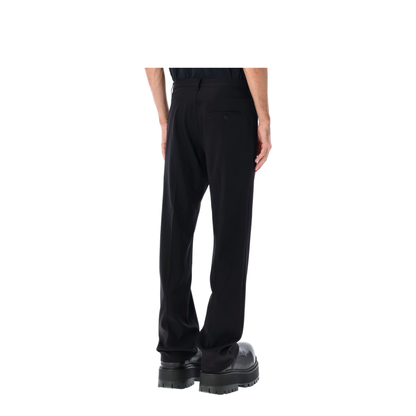 Black Straight Tailored Pants