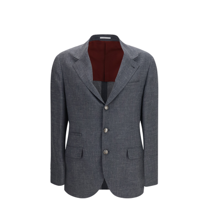 MAYFEYR - Brunello Cucinelli - Deconstructed Jacket In Flame-Textured Wool, Silk, And Linen - MZ4047BTD2
