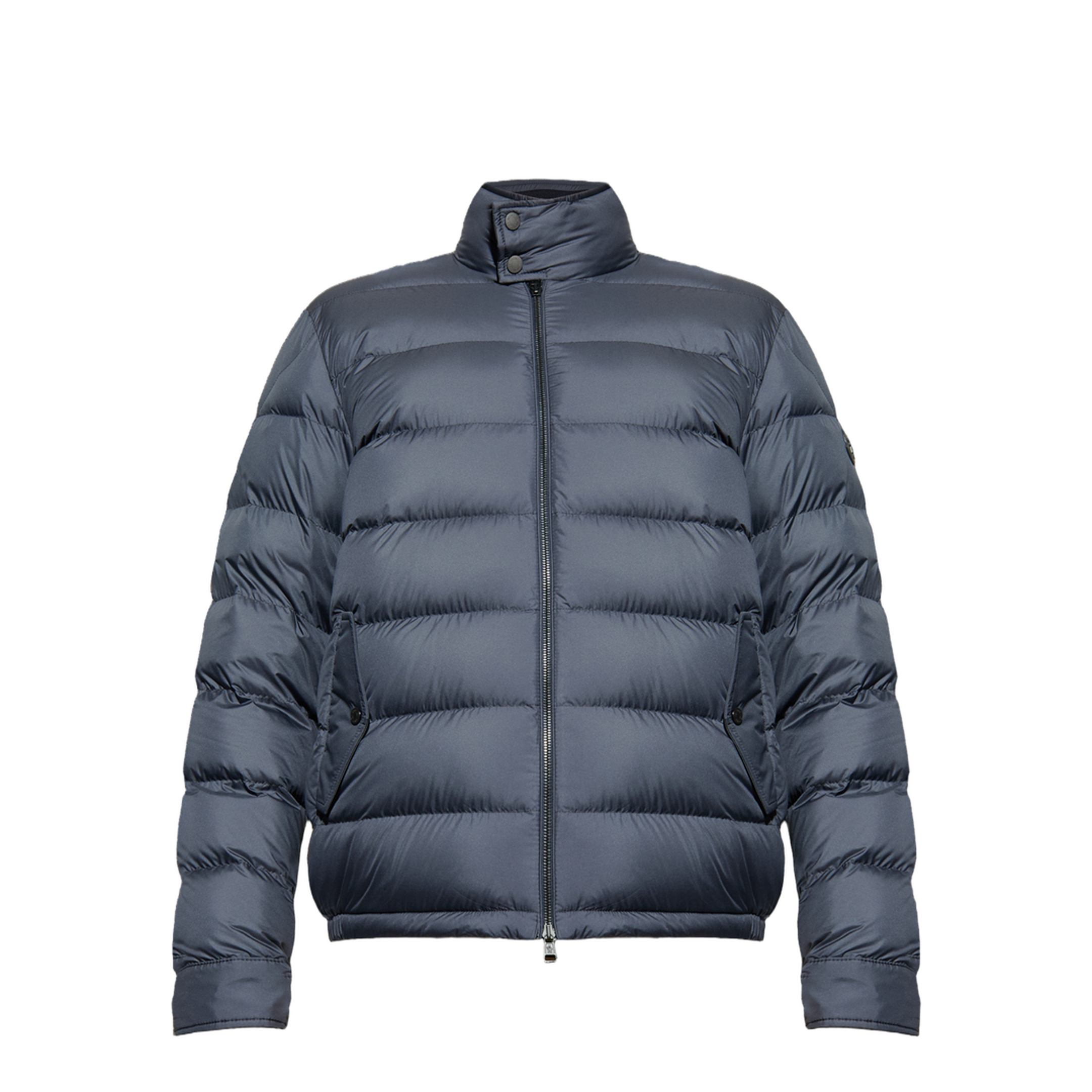 Navy Blue Phrier Short Down Jacket