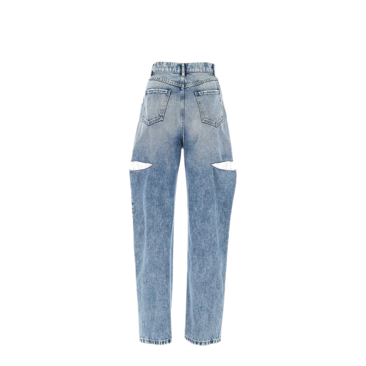 Denim Jeans with Slash Details
