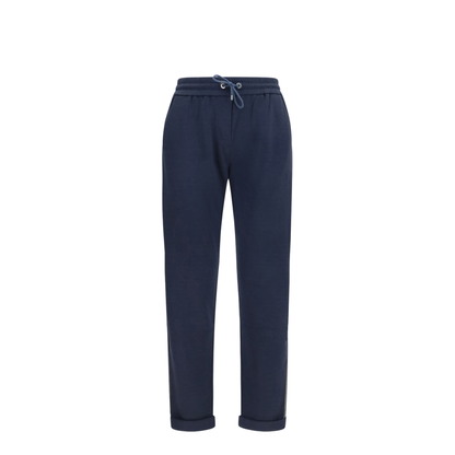 MAYFEYR - Brunello Cucinelli - Drawstring Pants In Cotton And Silk Blend - MD828SM679