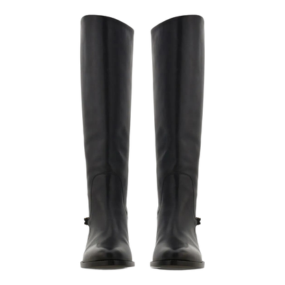 MAYFEYR - Ferragamo - F Buckle Therma Knee Riding Boots - 01K2260784901