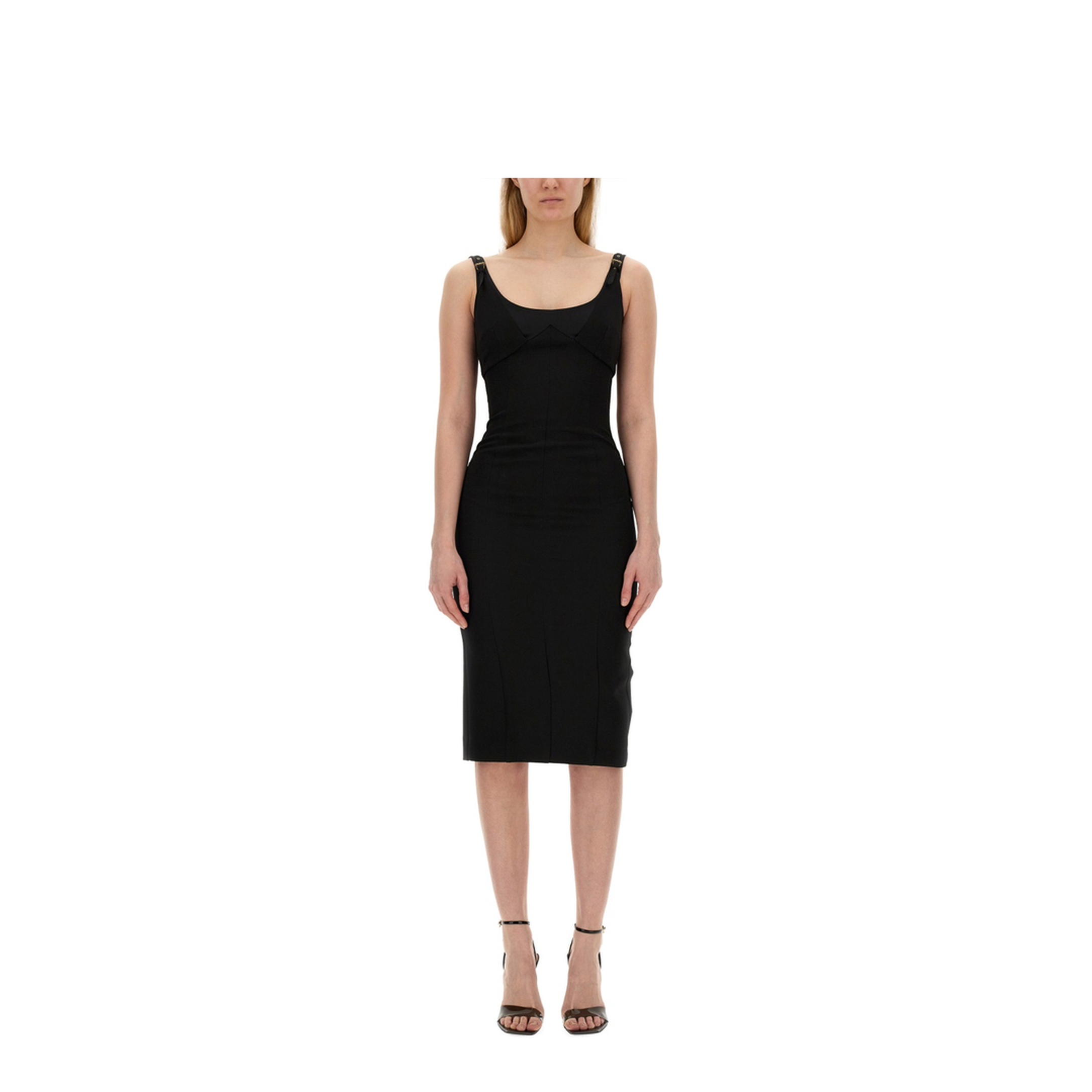 MAYFEYR - VERSACE JEANS COUTURE - Dress With Buckles - 76HAO919N0103899