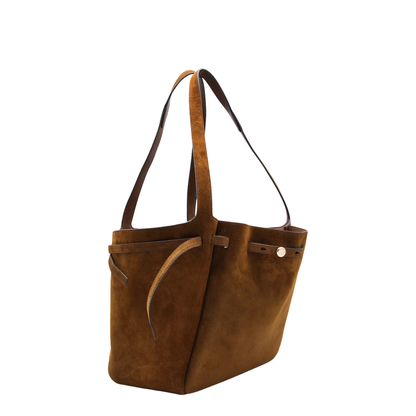 Romy Suede Tote - Caramel