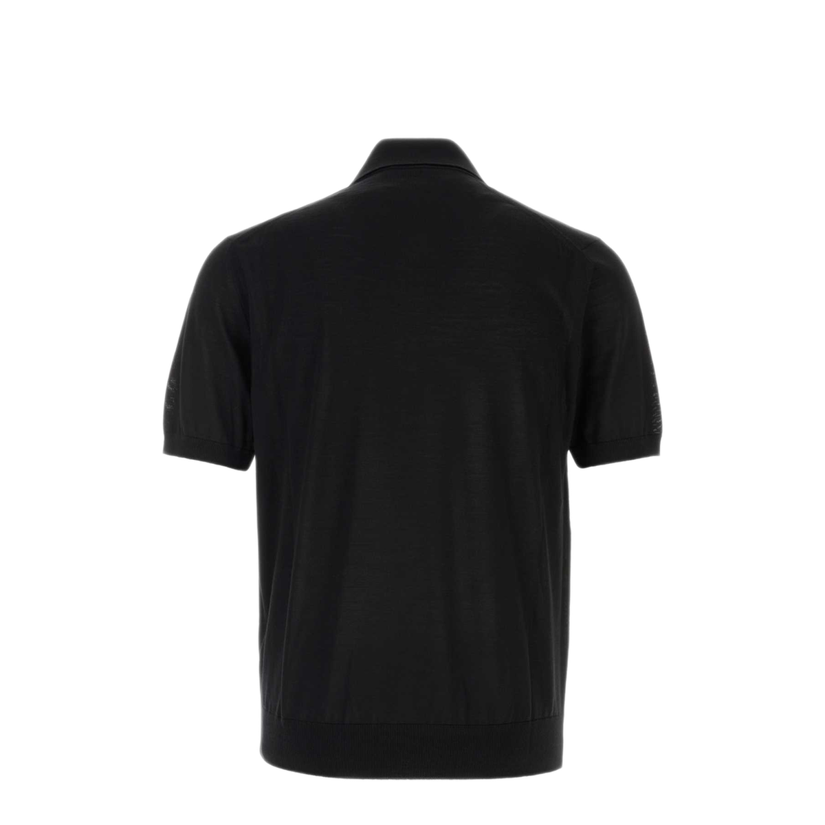 MAYFEYR - Prada - Black Wool Polo Shirt - UMF392SOOO18DYF0002