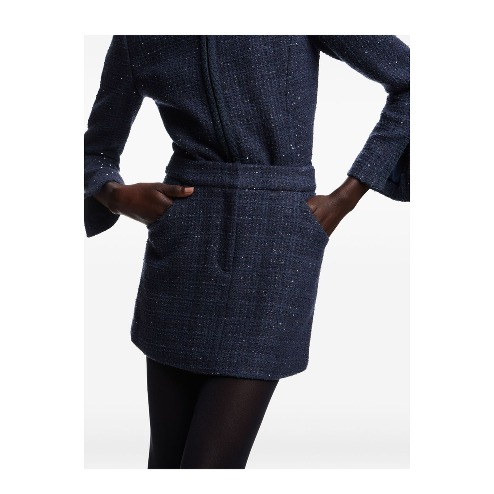 Wool Blend Mini Skirt