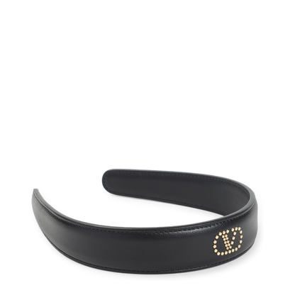 Leather Hair Band - Black