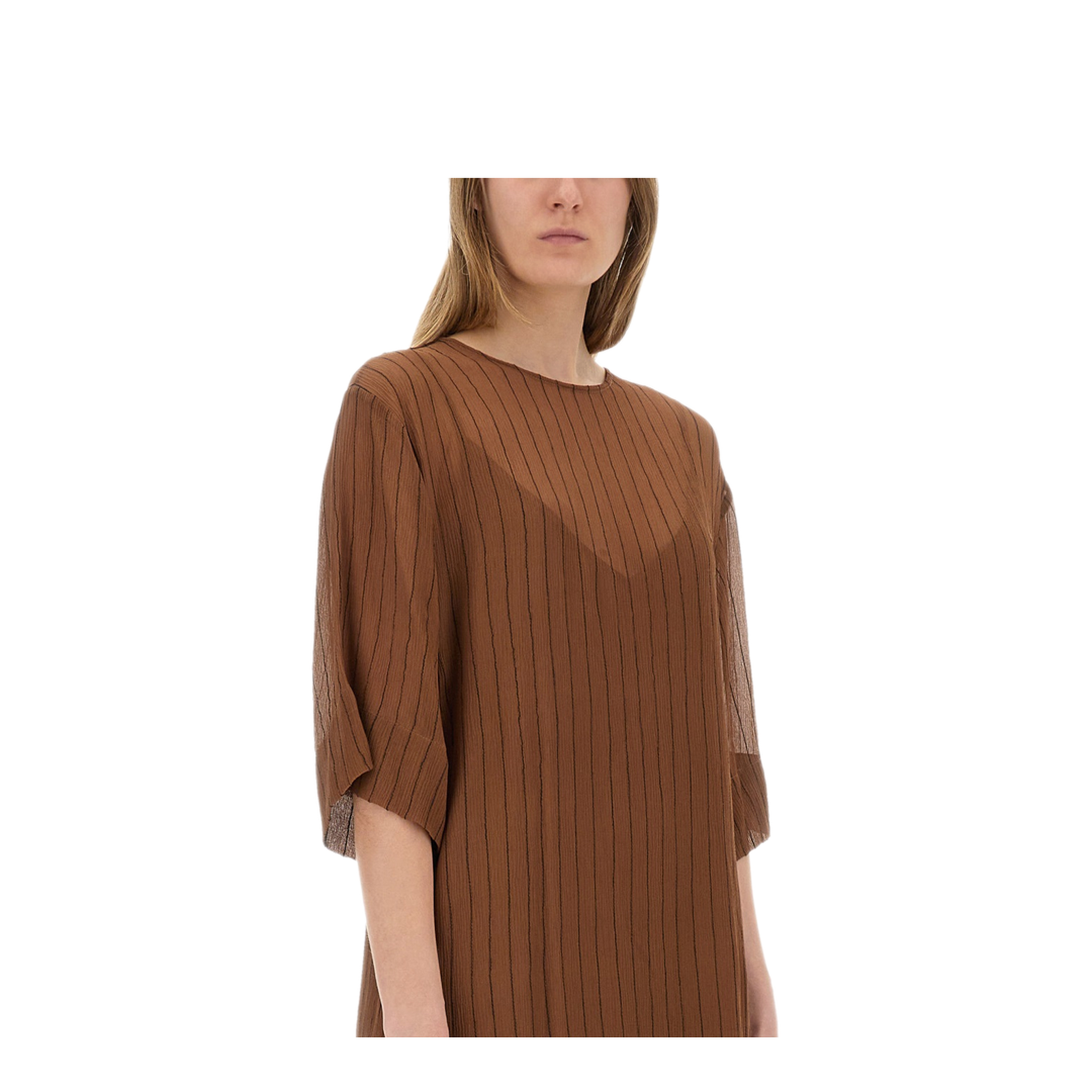 MAYFEYR - Alysi - Silk Midi Dress - 205311P5219CHOCO