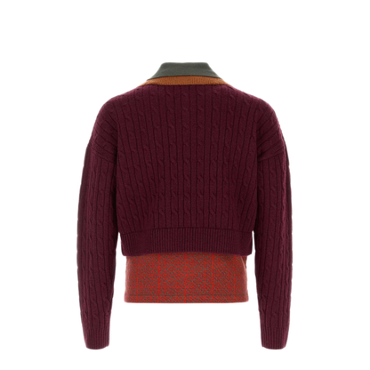 MAYFEYR - Dries Van Noten - Multicolor Wool Blend Polo Shirt - 2620212204751359