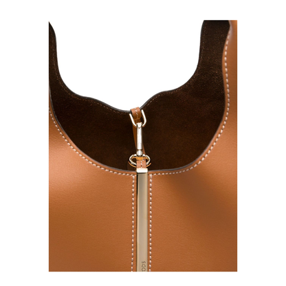 Small Calfskin Tote - Brown