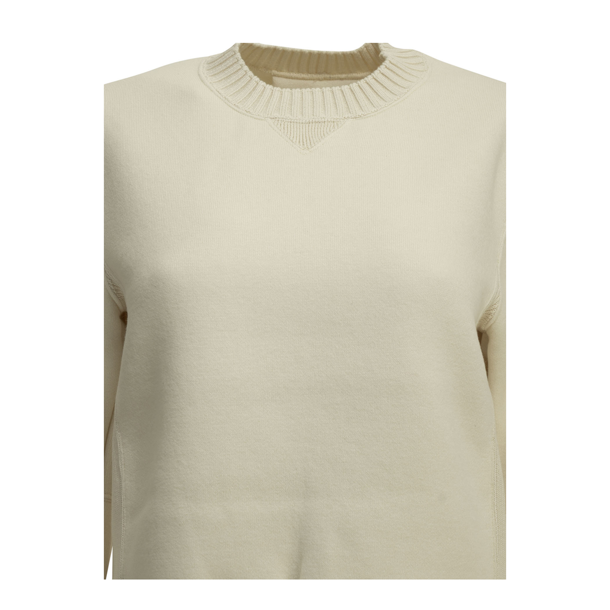 MAYFEYR - Sacai - Crew Neck Sweater Cotton Cashmere Blend - 2608670151