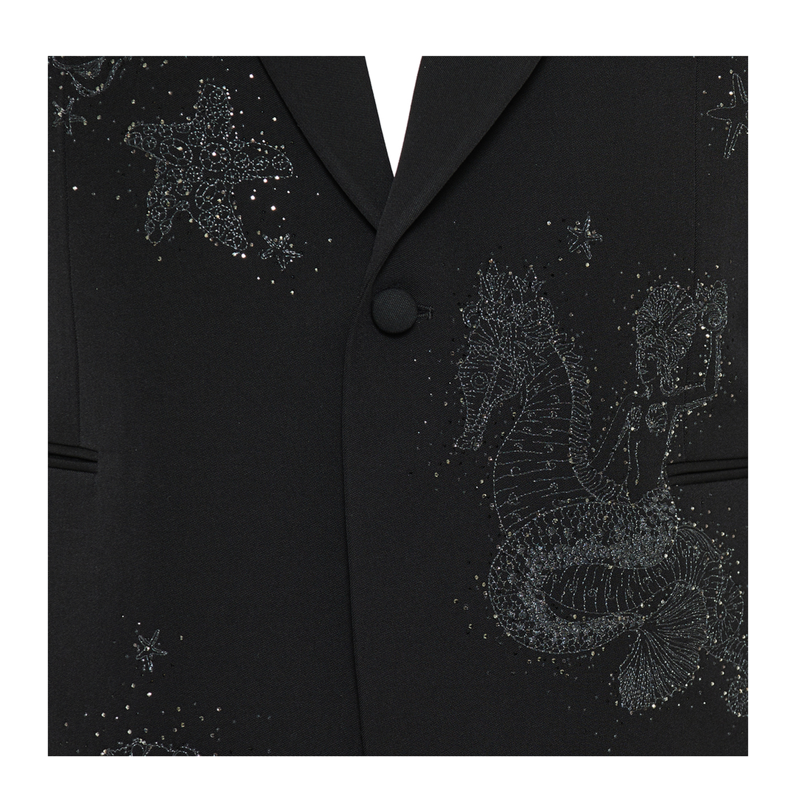 Blazer with Shimmering Crystals