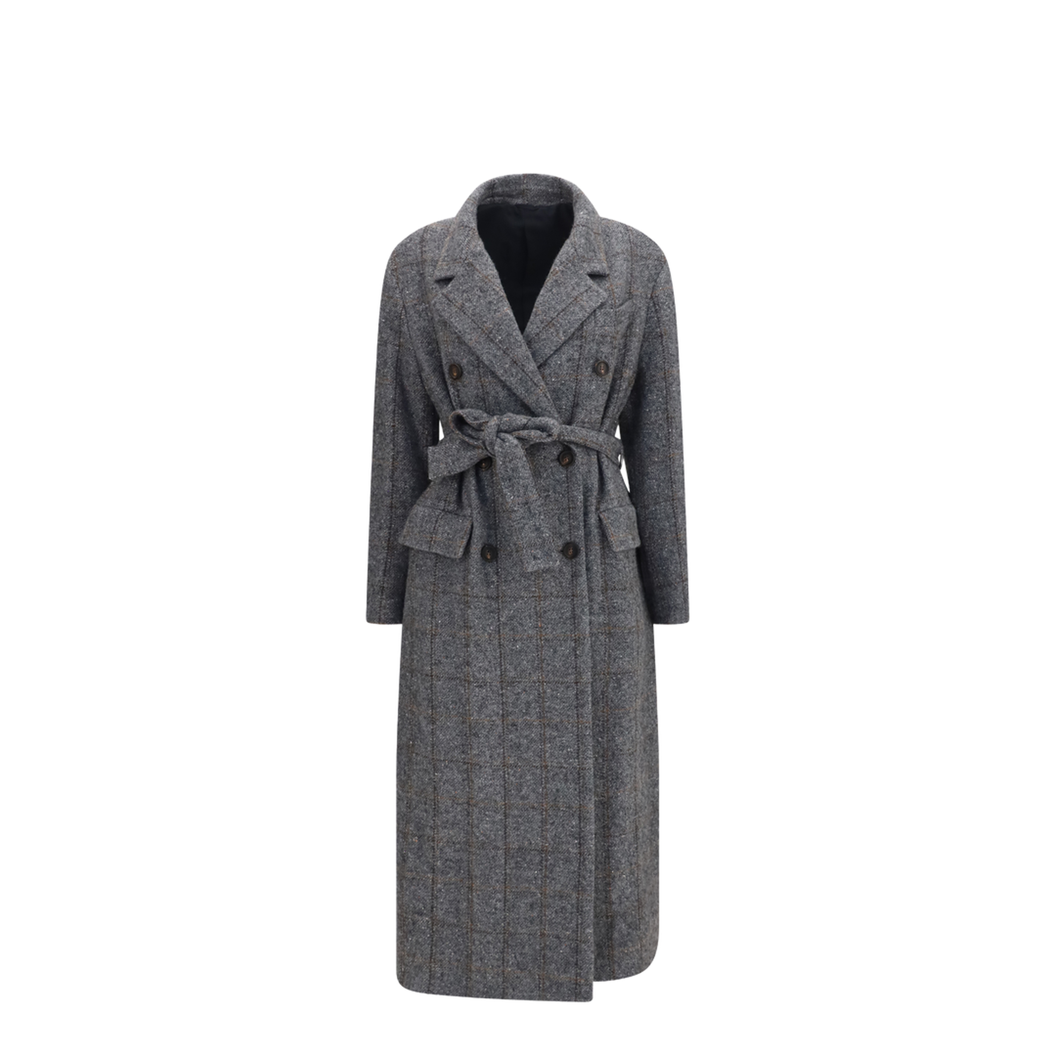 MAYFEYR - Brunello Cucinelli - Long Alpaca-Blend Coat With Belt - MG5729937