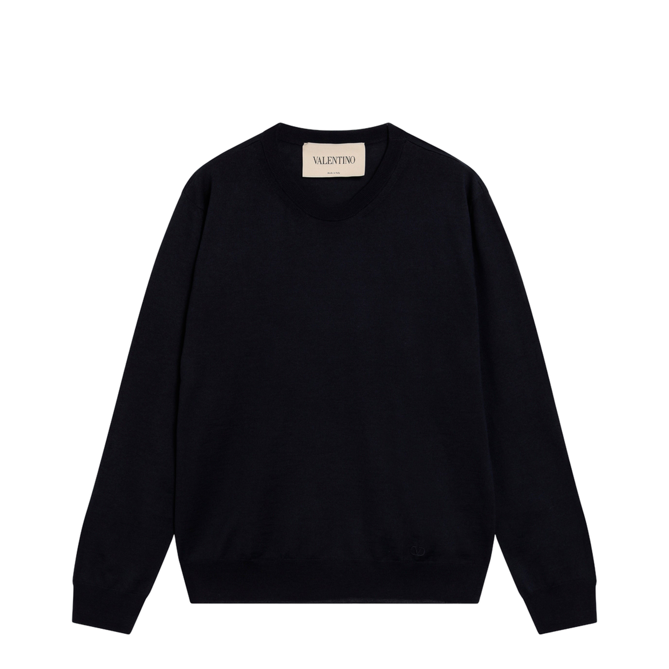 Midnight Blue Wool Sweater