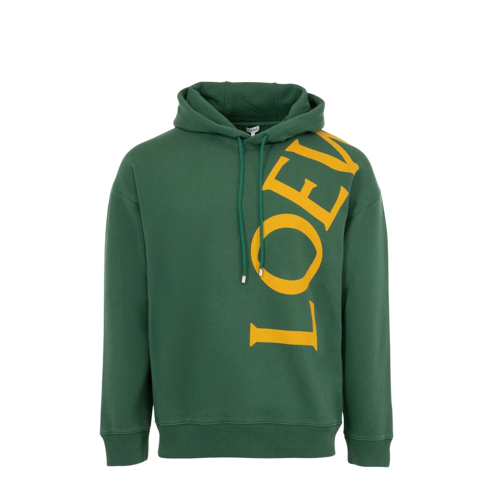 Relaxed Fit Hoodie in Cotton Green