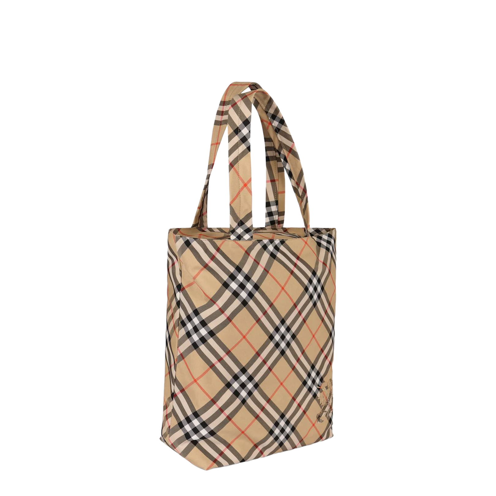Check Fabric Tote Bag