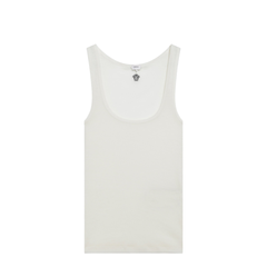 La Medusa Embroidery Top White