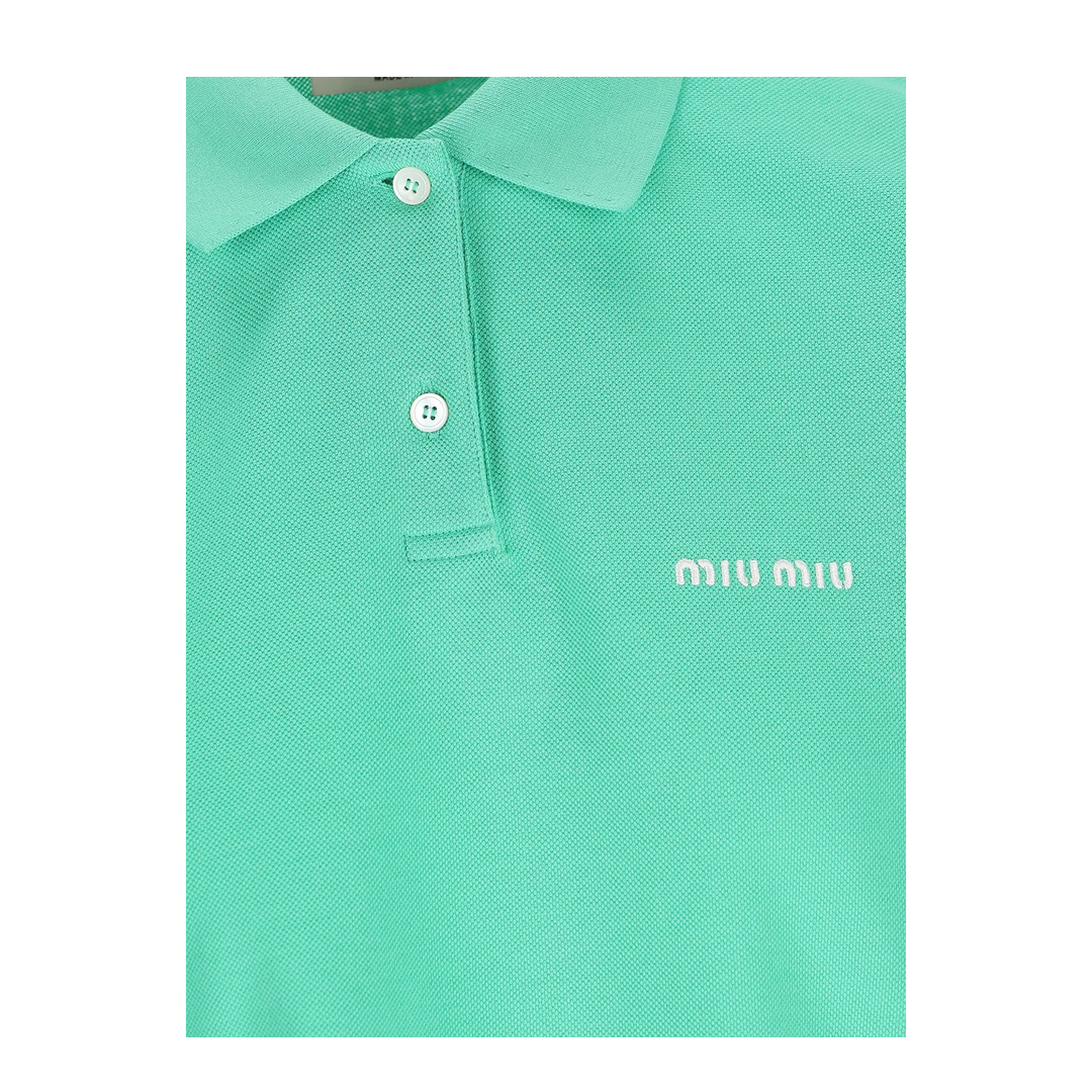 MAYFEYR - MIUMIU - Cotton Piqué Polo Shirt - MJN535SOOO14RWF0223