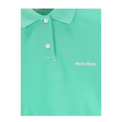 MAYFEYR - MIUMIU - Cotton Piqué Polo Shirt - MJN535SOOO14RWF0223