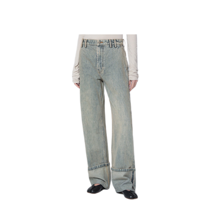 MAYFEYR - Entire Studios - Wide Leg Jeans With Washed Effect - ESM-W25-11011DESW