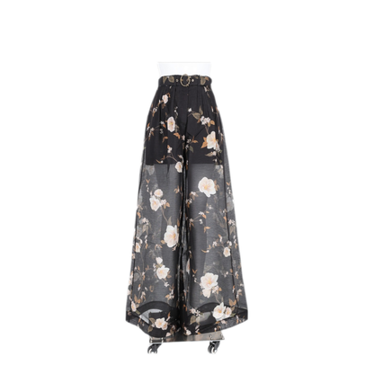 MAYFEYR - Zimmermann - Black Trousers 55 Linen 45 Silk - 0245PF262BLKRM